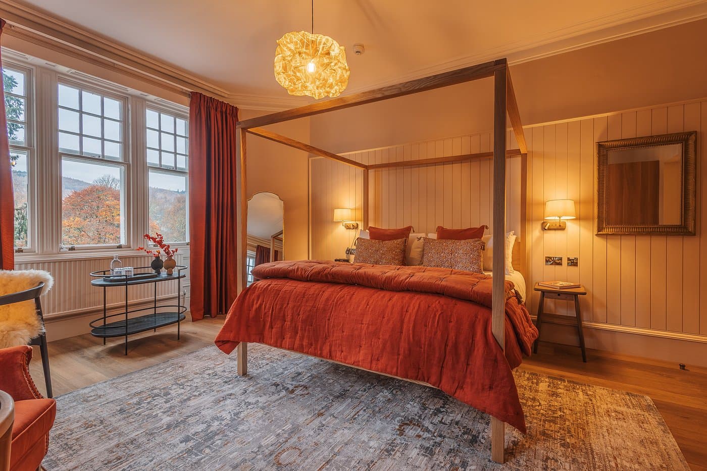 Double room at Pine Trees Hotel, Scotland.