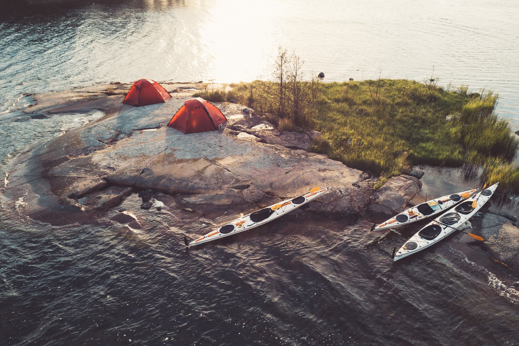 Wild camping in Saint Anna Archipelago, Sweden