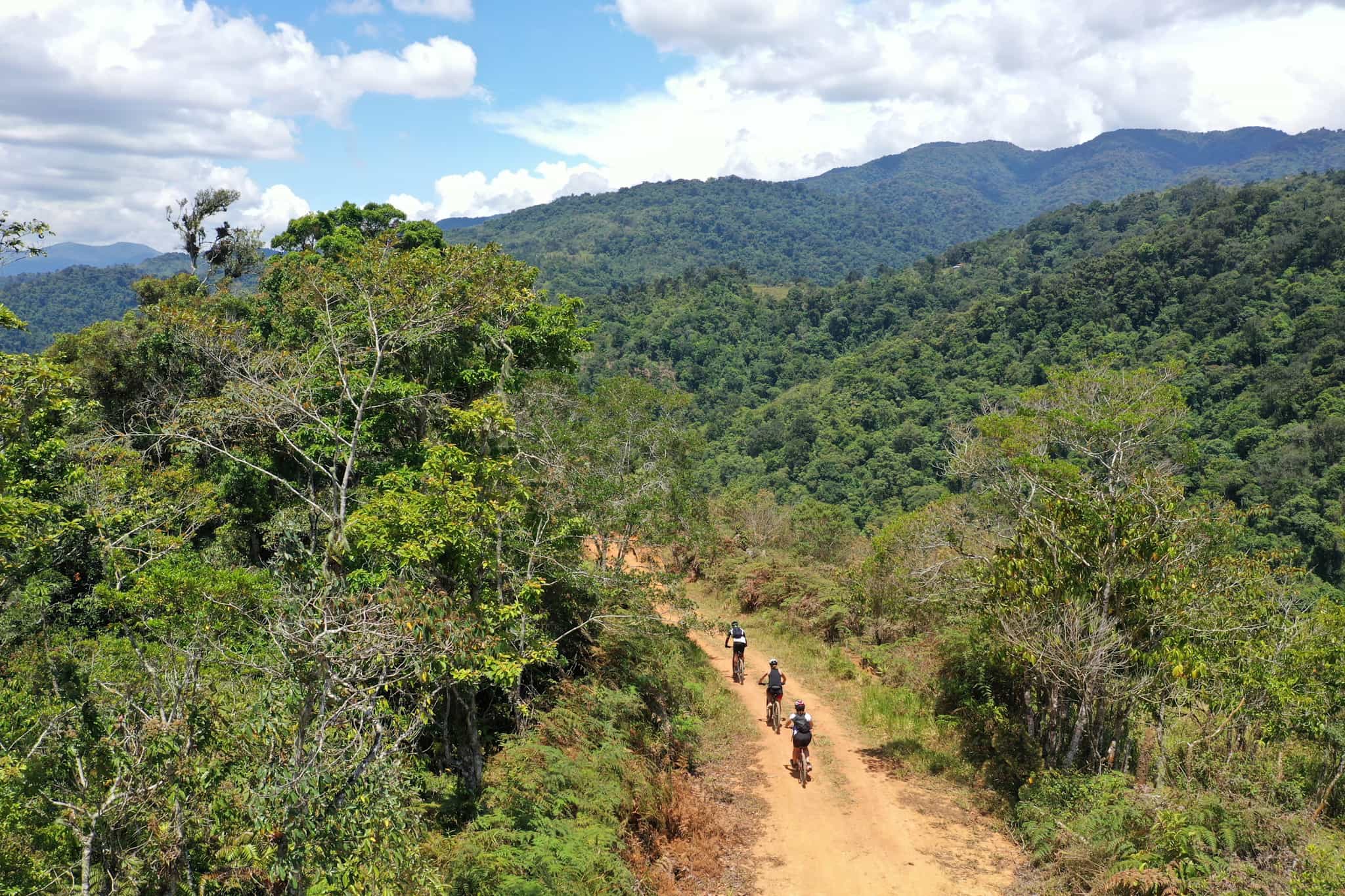 Cycling through the jungle, Costa Rica