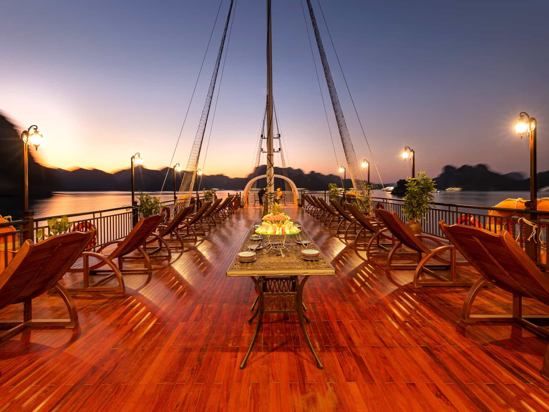 Deck at dusk