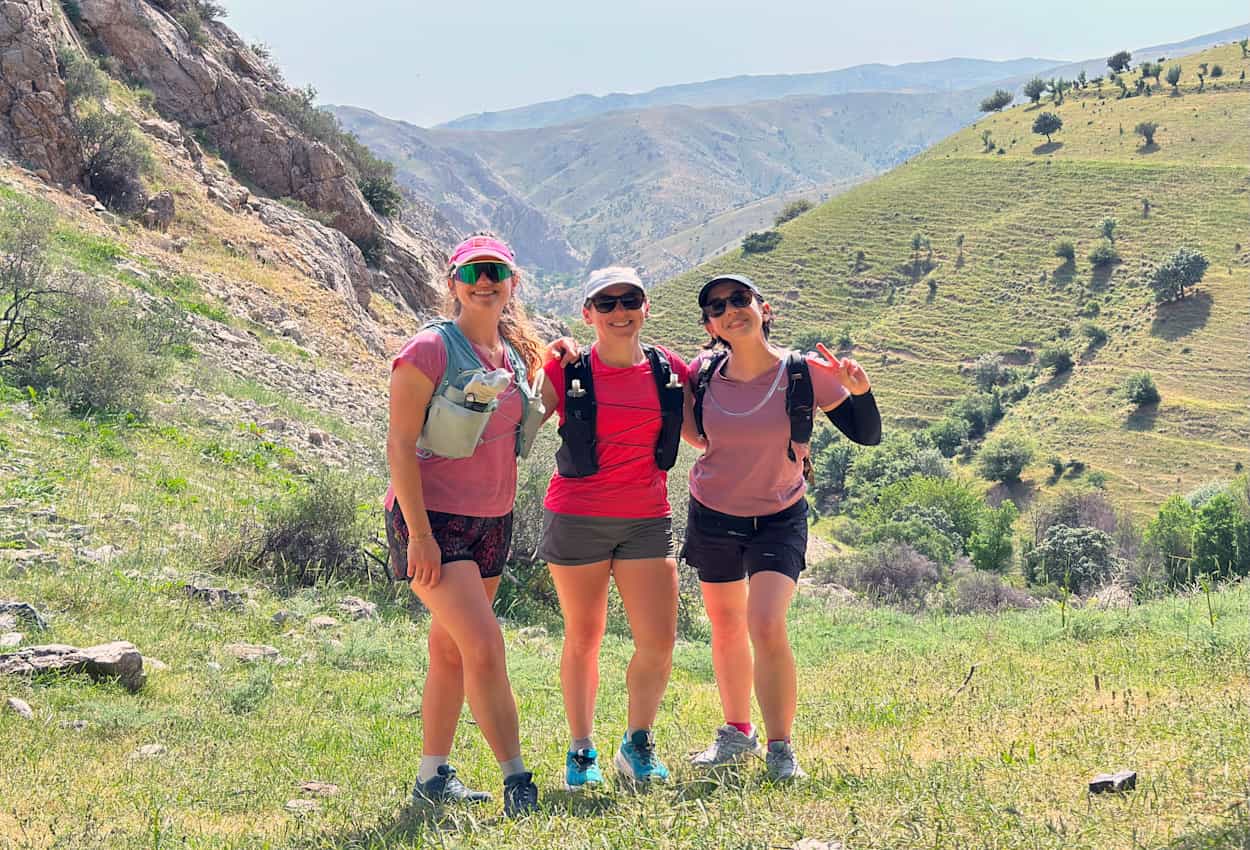 Hike around Sayyod Yurt Camp, Uzbekistan.