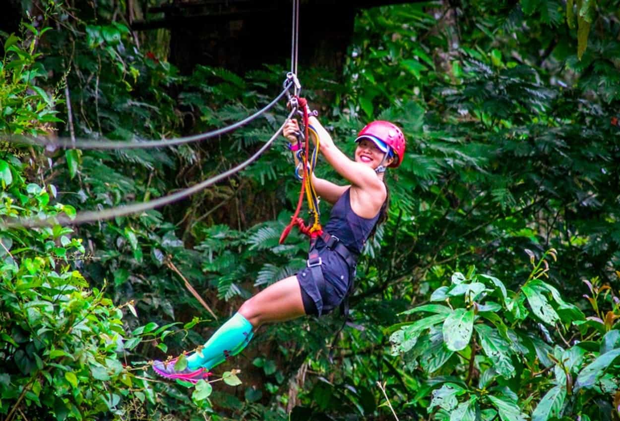 Zipline in Costa Rica.
