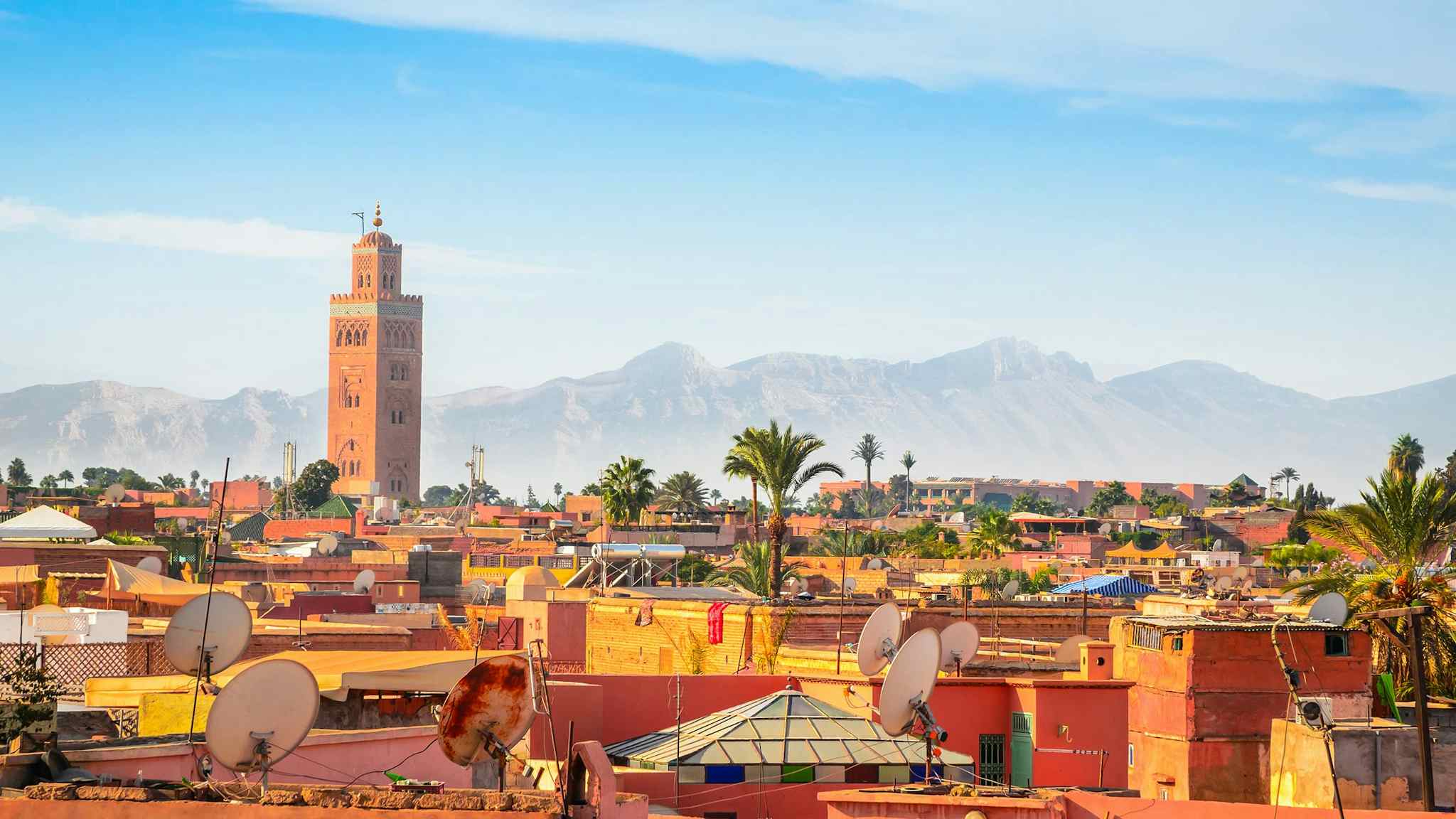 Panorama of Marrakesh and Old Medina