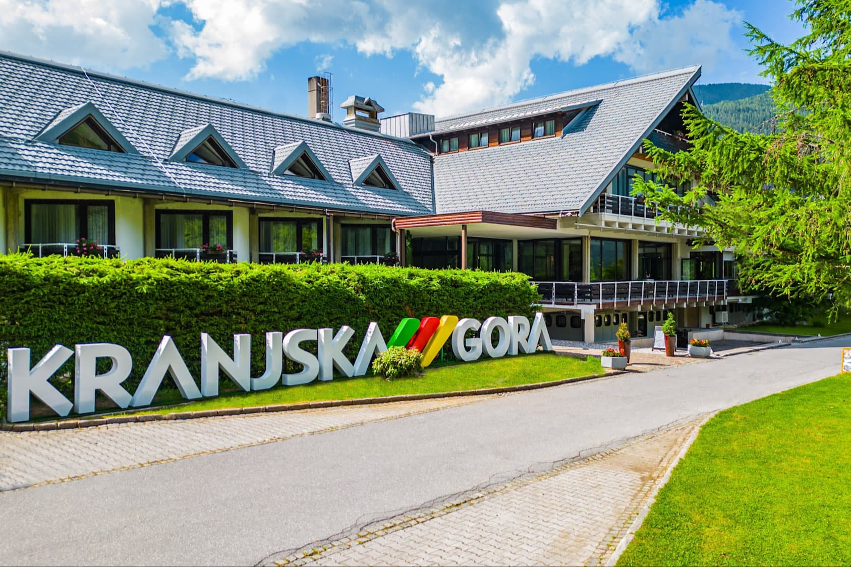 Entrance to the Kranjska Gora Hotel