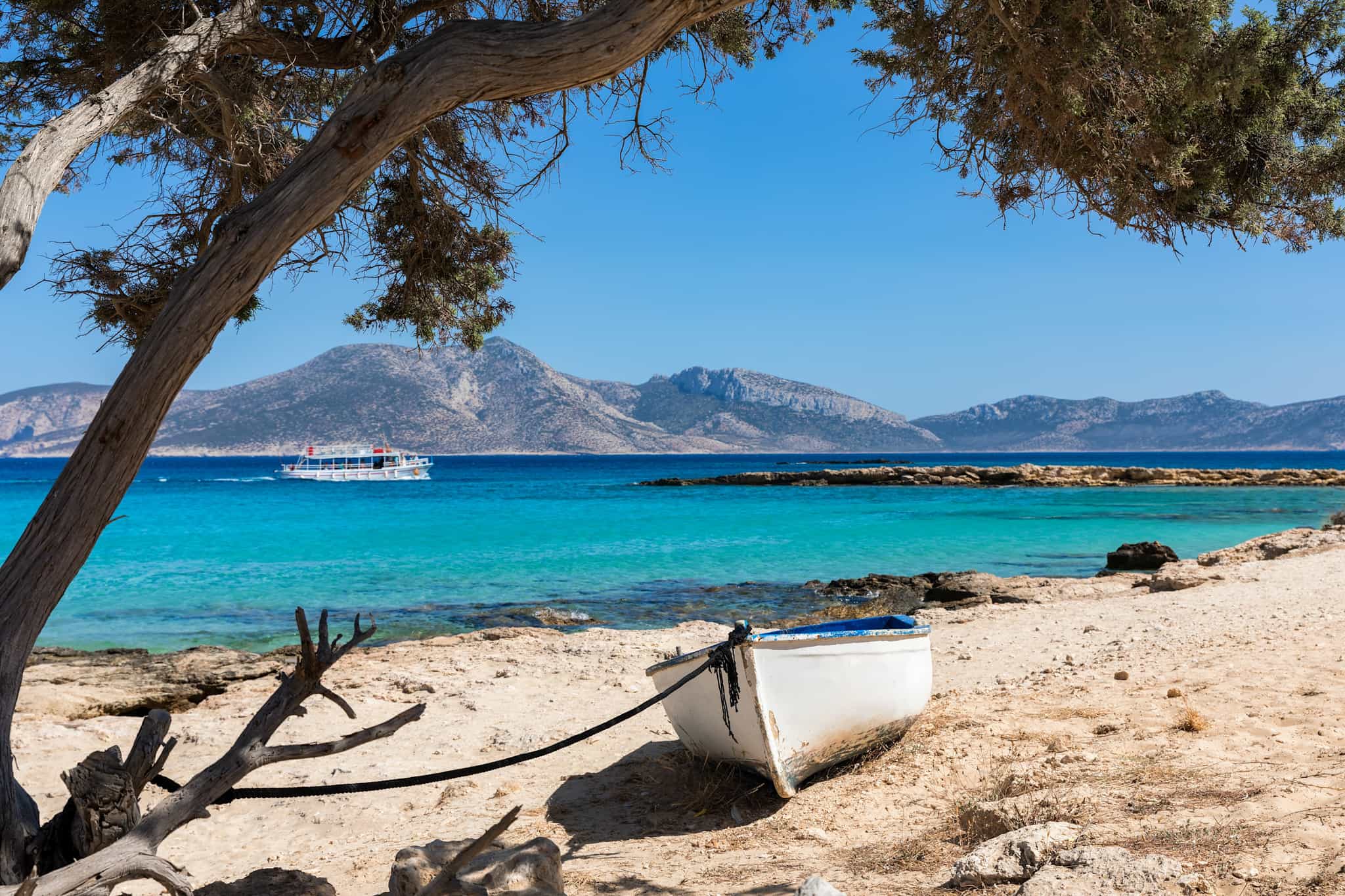 Beach in the Koufonisia Islands, Cyclades region of Greece.