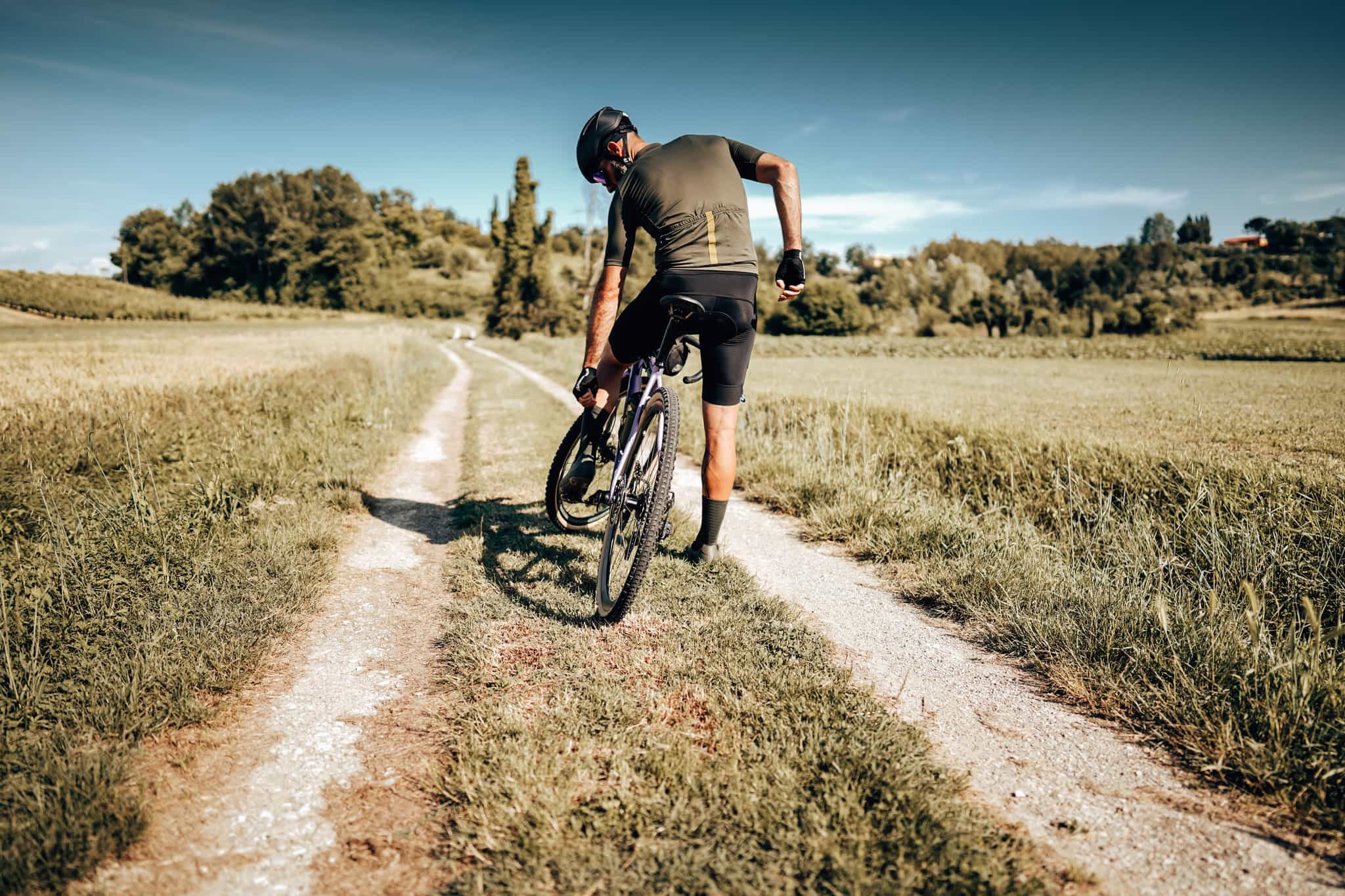 Gravel Riding, Cyclist, Italy, Getty