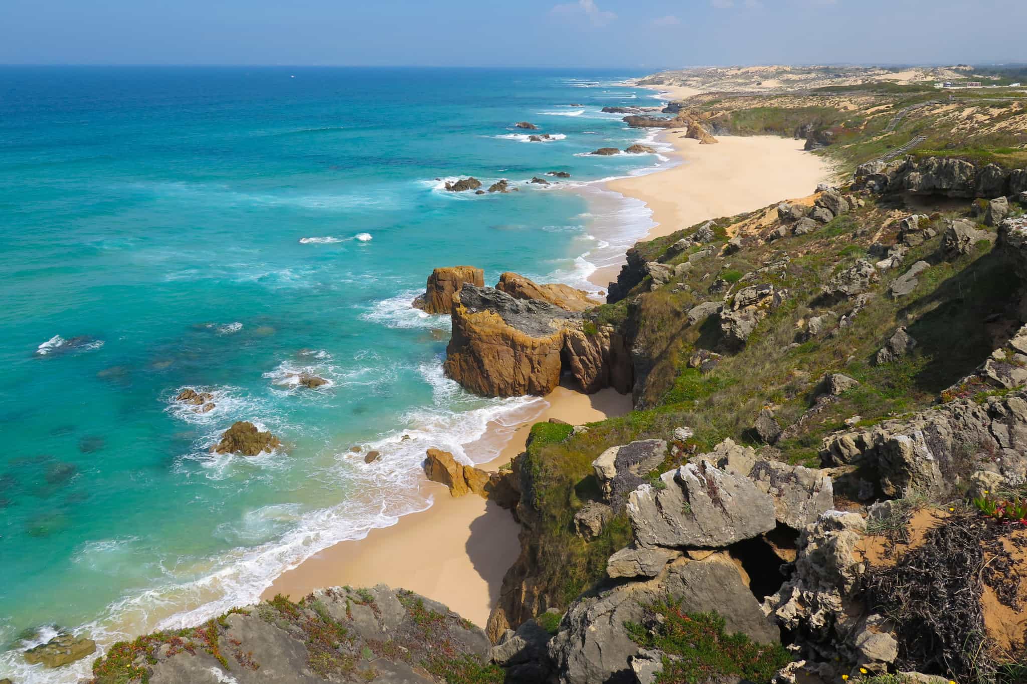 Hiking on the Rota Vicentina, Fisherman's Trail, Portugal