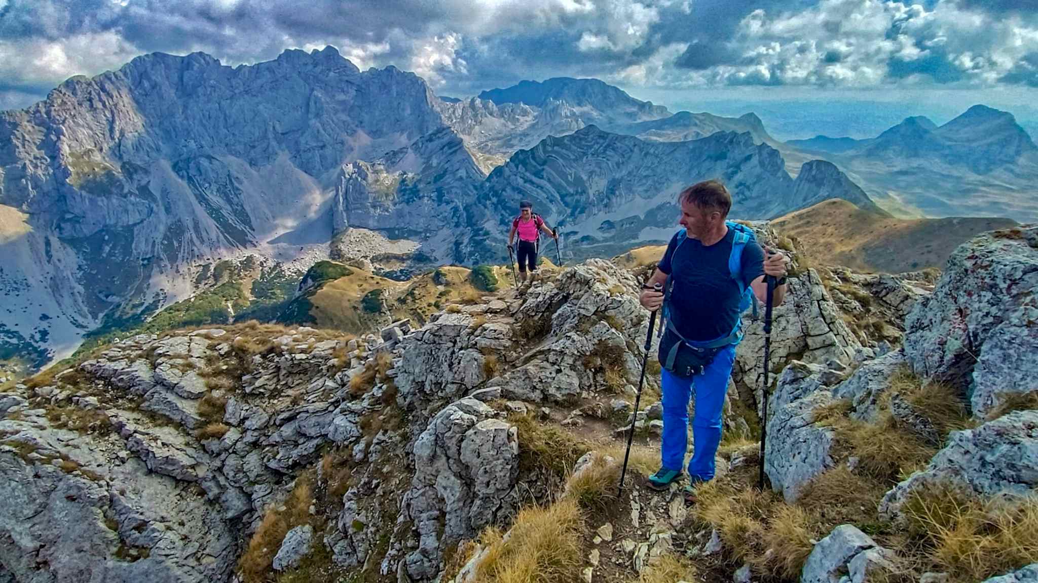 View on Bobotov Kuk from trail to the Prutas peak, Montenegro. Photo: host, Wild Montenegro