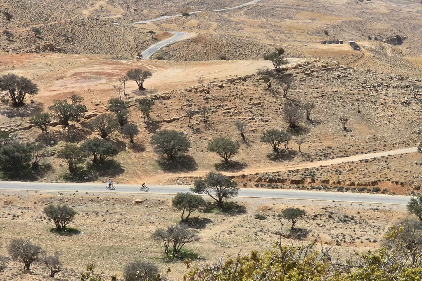Cycling along the King's Highway, Jordan
