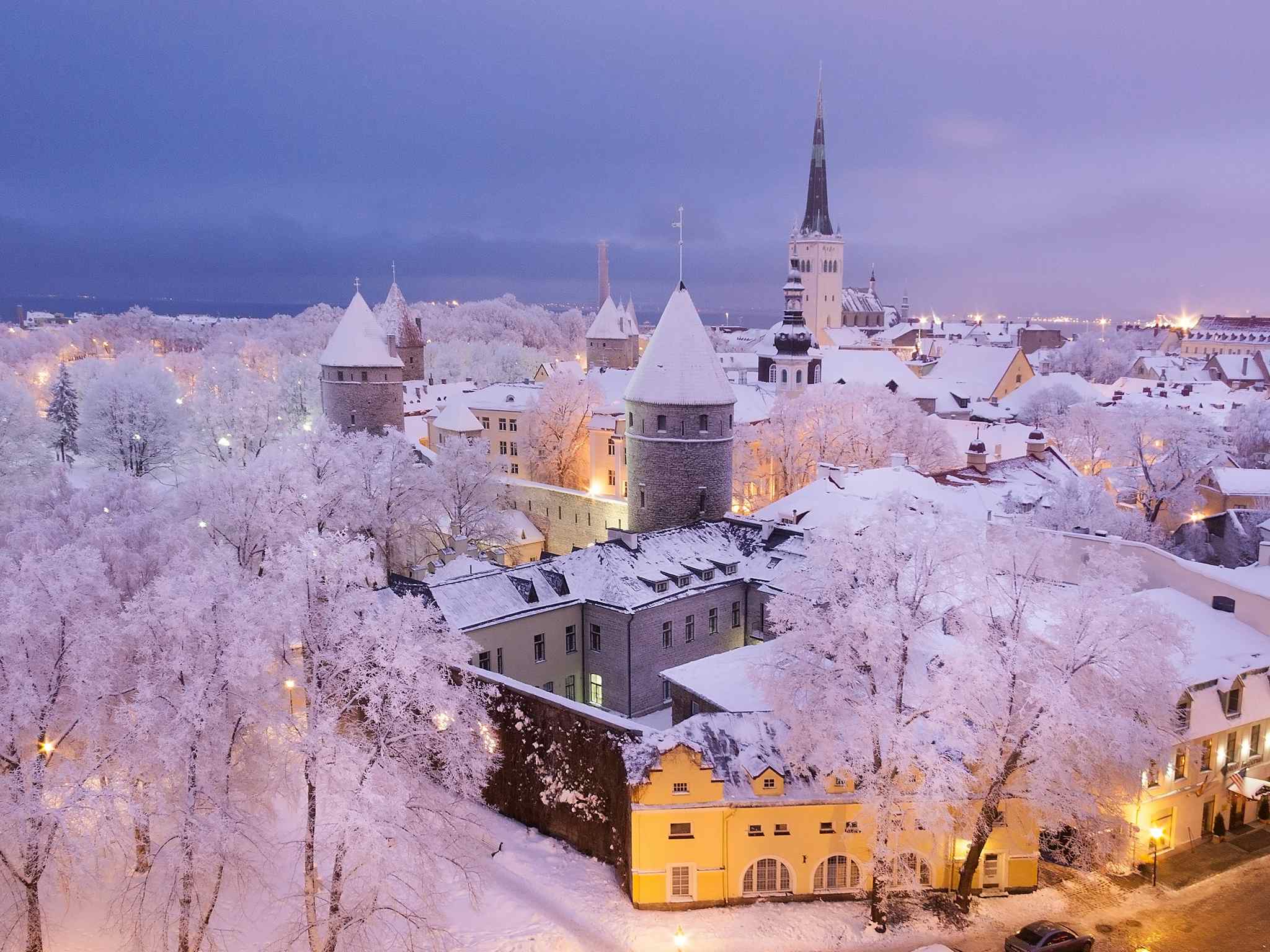 Snowy Tallinn, Estonia. Photo: tourism board