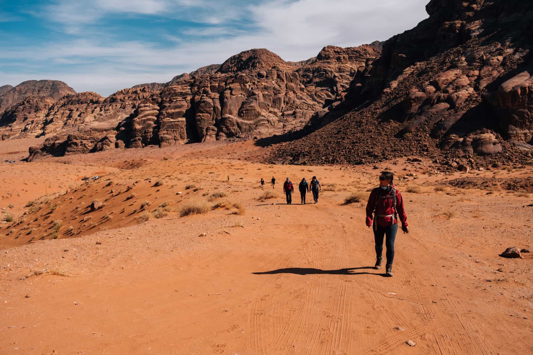 Wadi Rum hiking, Jordan. Photo: Commissioned/Tom Barker