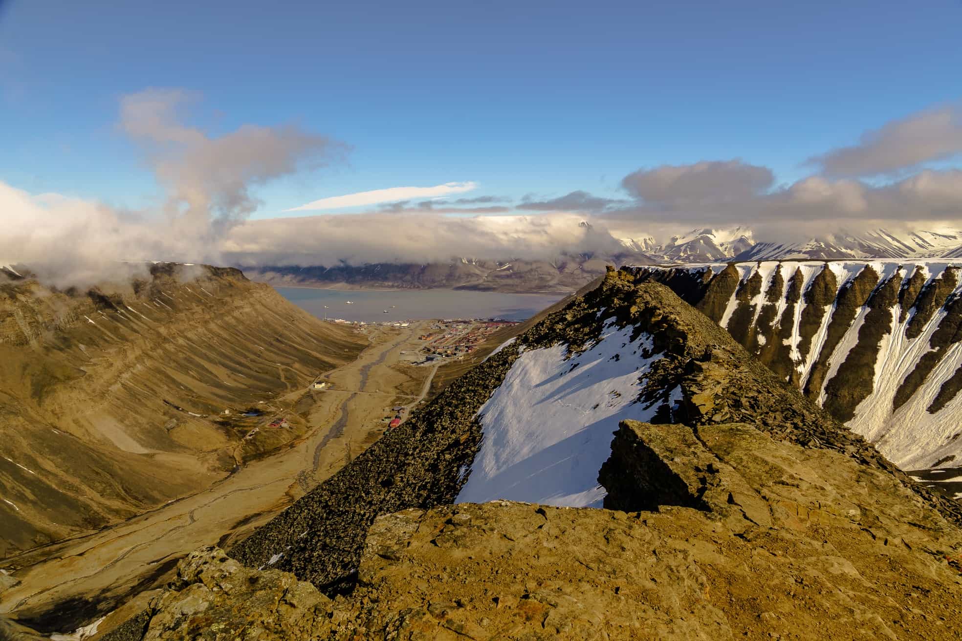 View from Sarkofagen, Svalbard, Norway. Photo: Host/Svalbard Wildlife Adventures