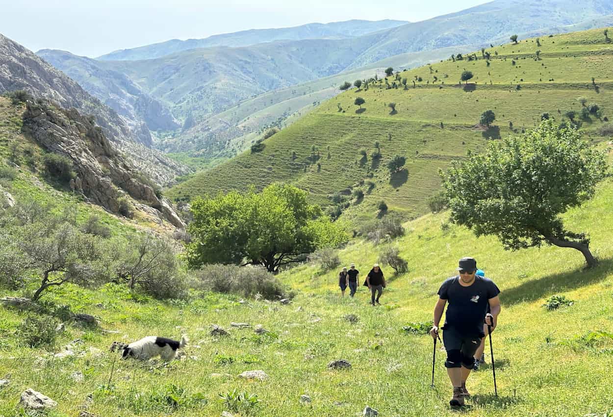 Hiking the Nuratau Mountains, Uzbekistan.