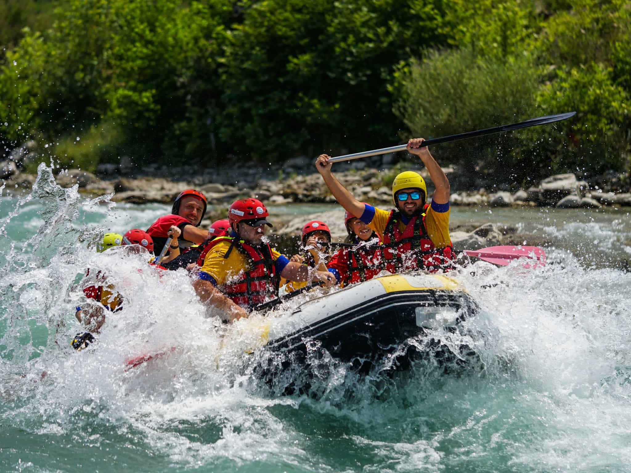 Rafting in Vjosa River, Albania. Photo: Host/Albania Rafting