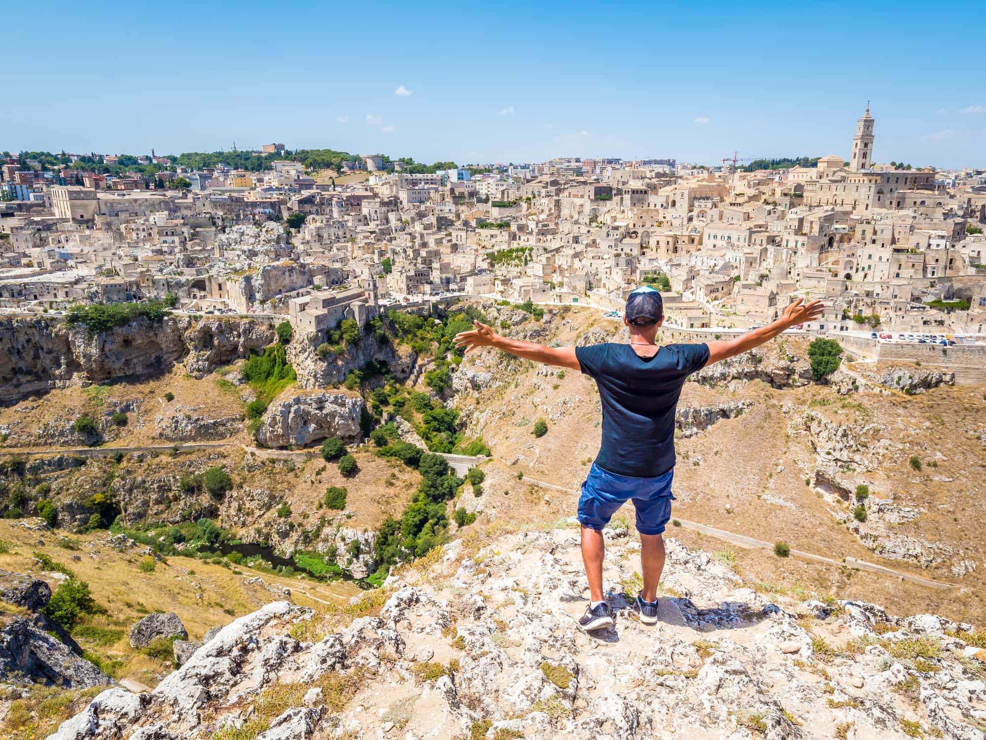 The Sassi of Matera, a UNESCO World Heritage Site in Italy.