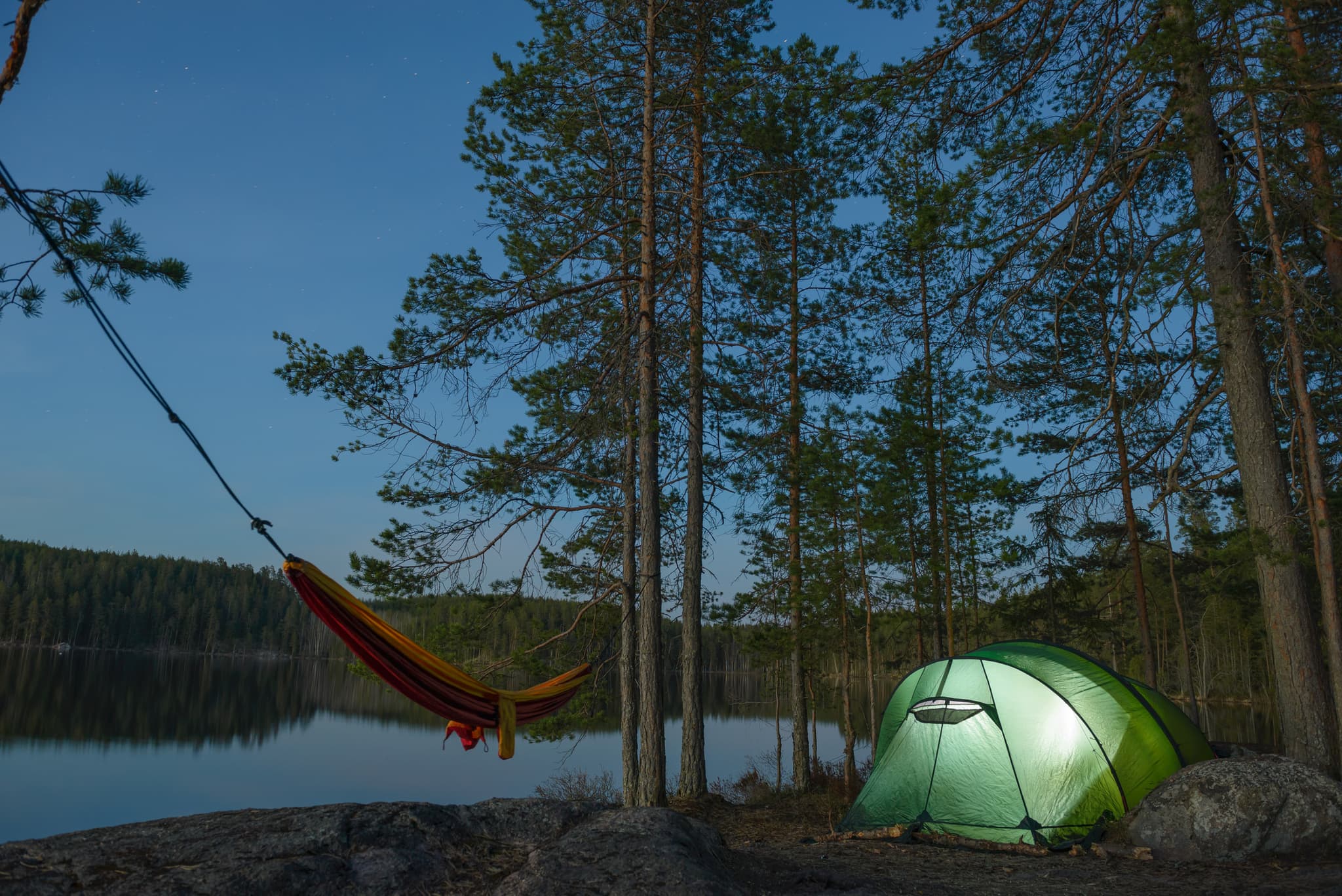 Packraft and wildcamp in Finland