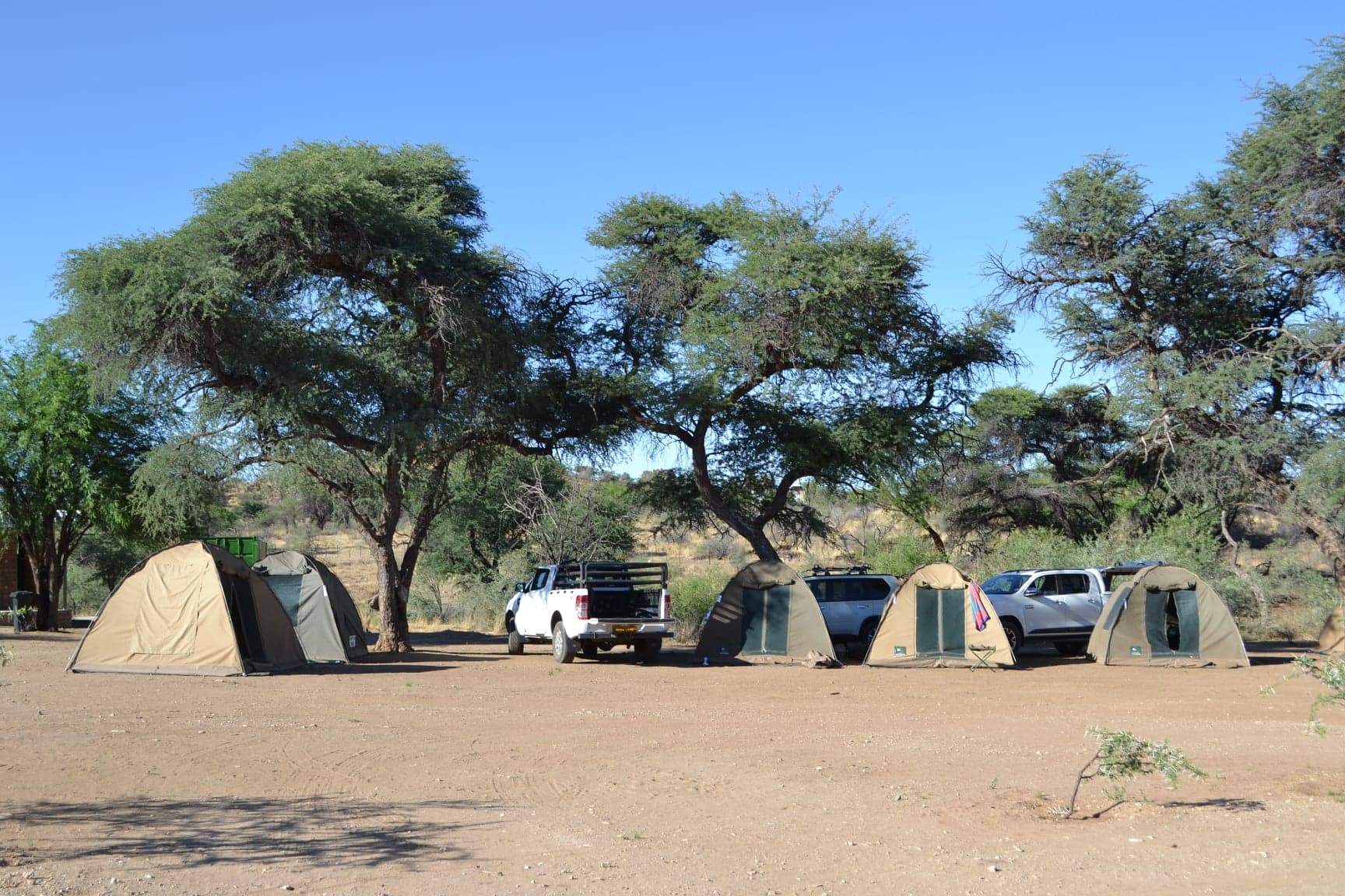 Campground at Etosha National park