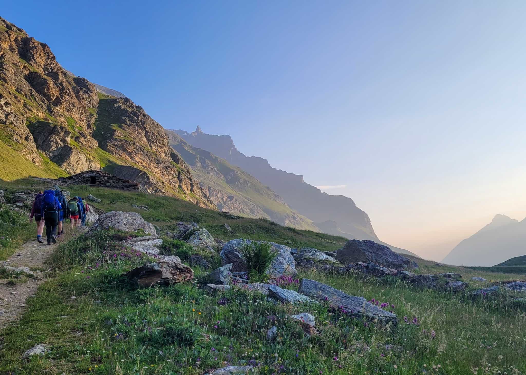 Morning in the Val di Rhêmes, Gran Paradiso, Italy. Photo: Kirsty Holmes/Much Better Adventures