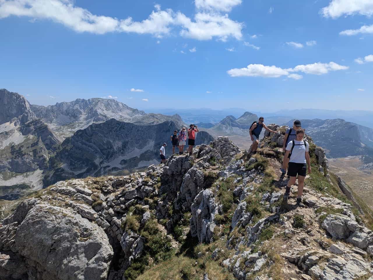 Hiking the ridge to Prutaš (2393m), Durmitor National Park, Montenegro