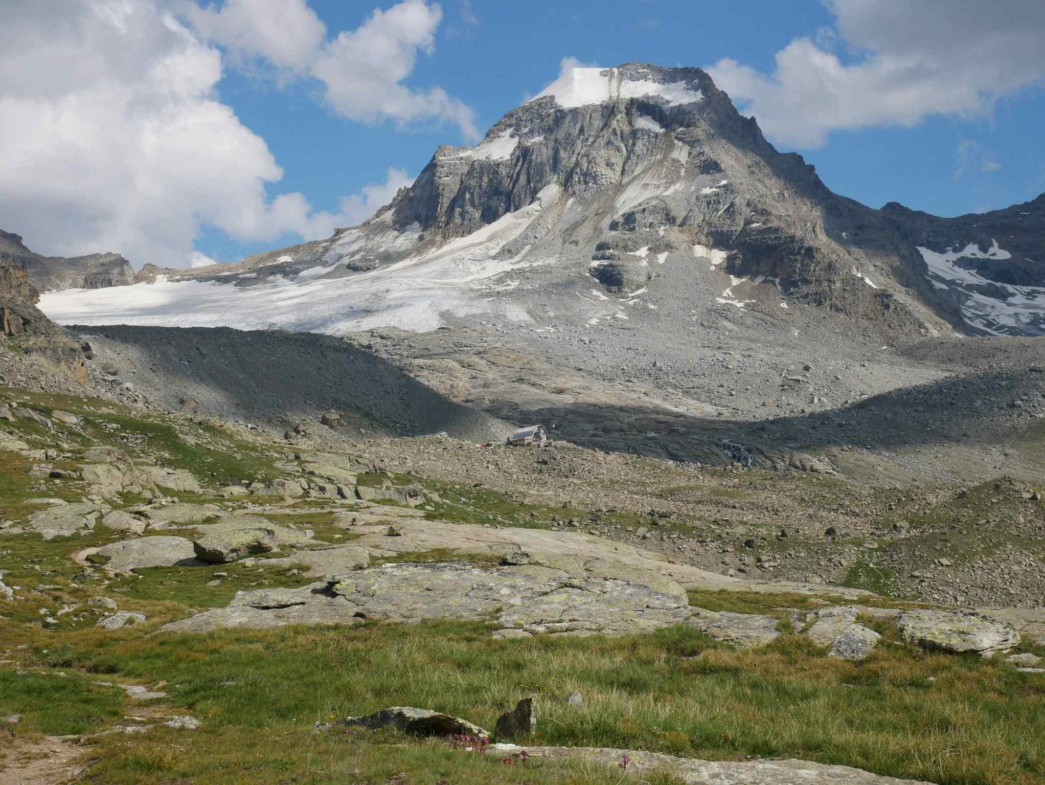 Rifugio Vittorio Emanuele II at the base of Gran Paradiso, Italy. Photo: Kirsty Holmes/Much Better Adventures