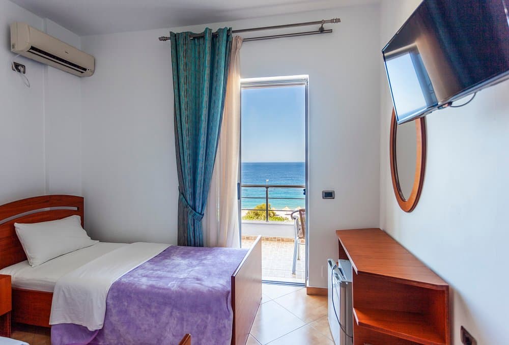 Twin room at Hotel Dhima, Himare, Albania