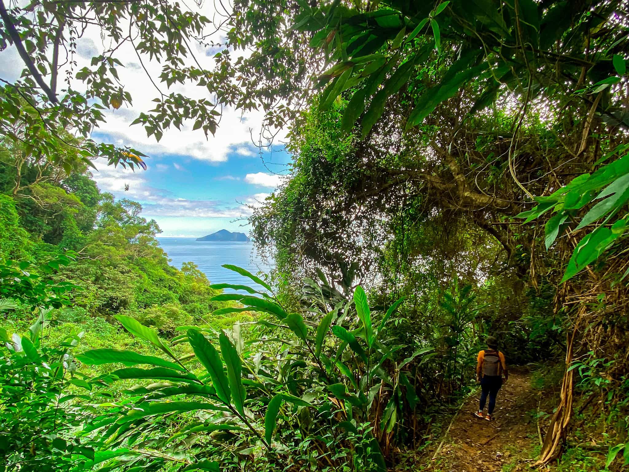 Hiker on the Pingxi Historic Trail, Taiwan.