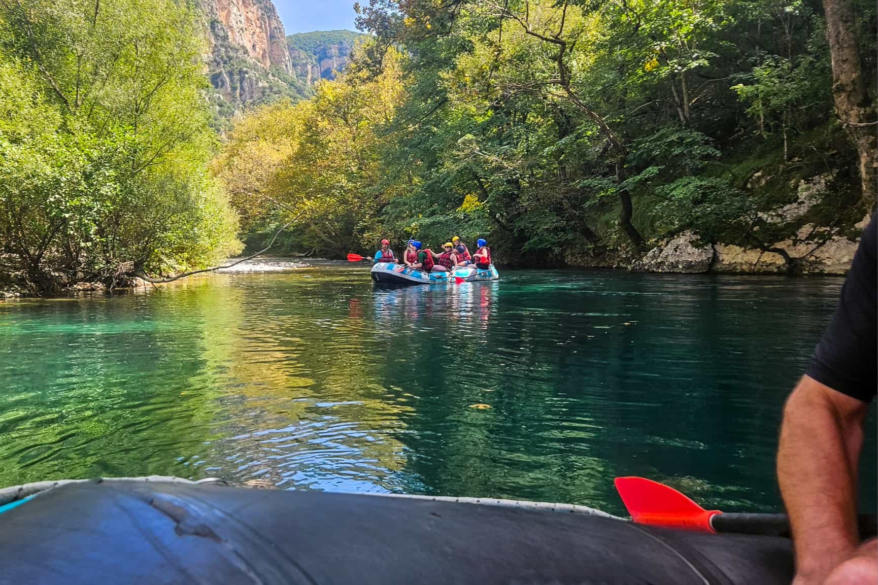 HOST - Raftingn on the Voidomatis River, Greece. Photo: Host/Nomads Path