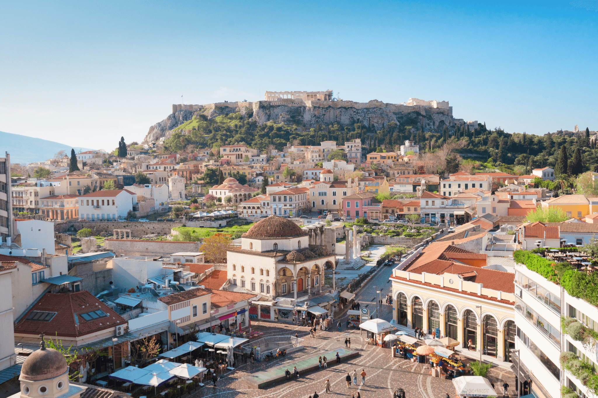 Athens Skyline, Greece. Photo: https://www.canva.com/photos/MACR5eOIyN8-skyline-of-athenth/