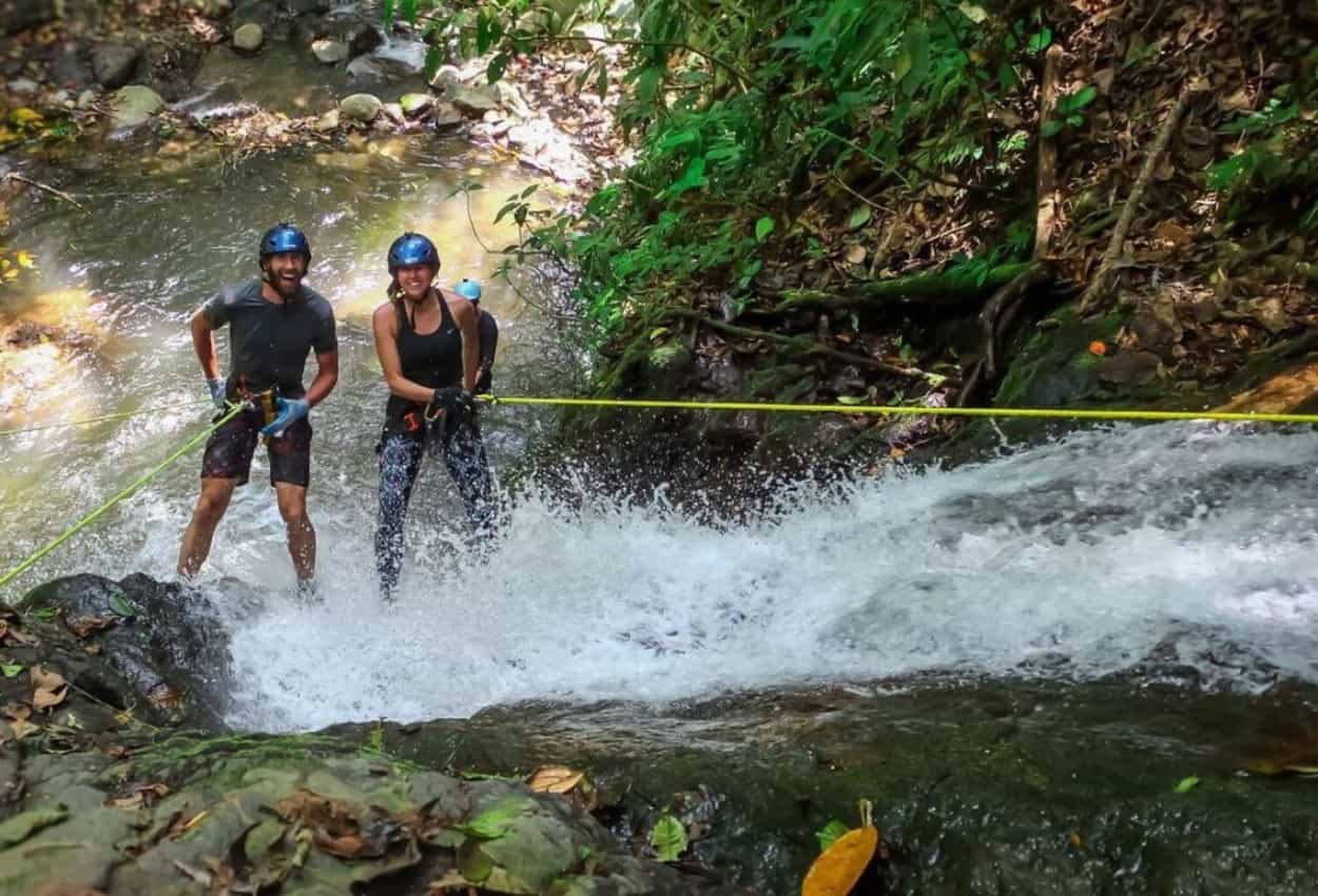 Canyoning in Turrialba, Costa Rica.