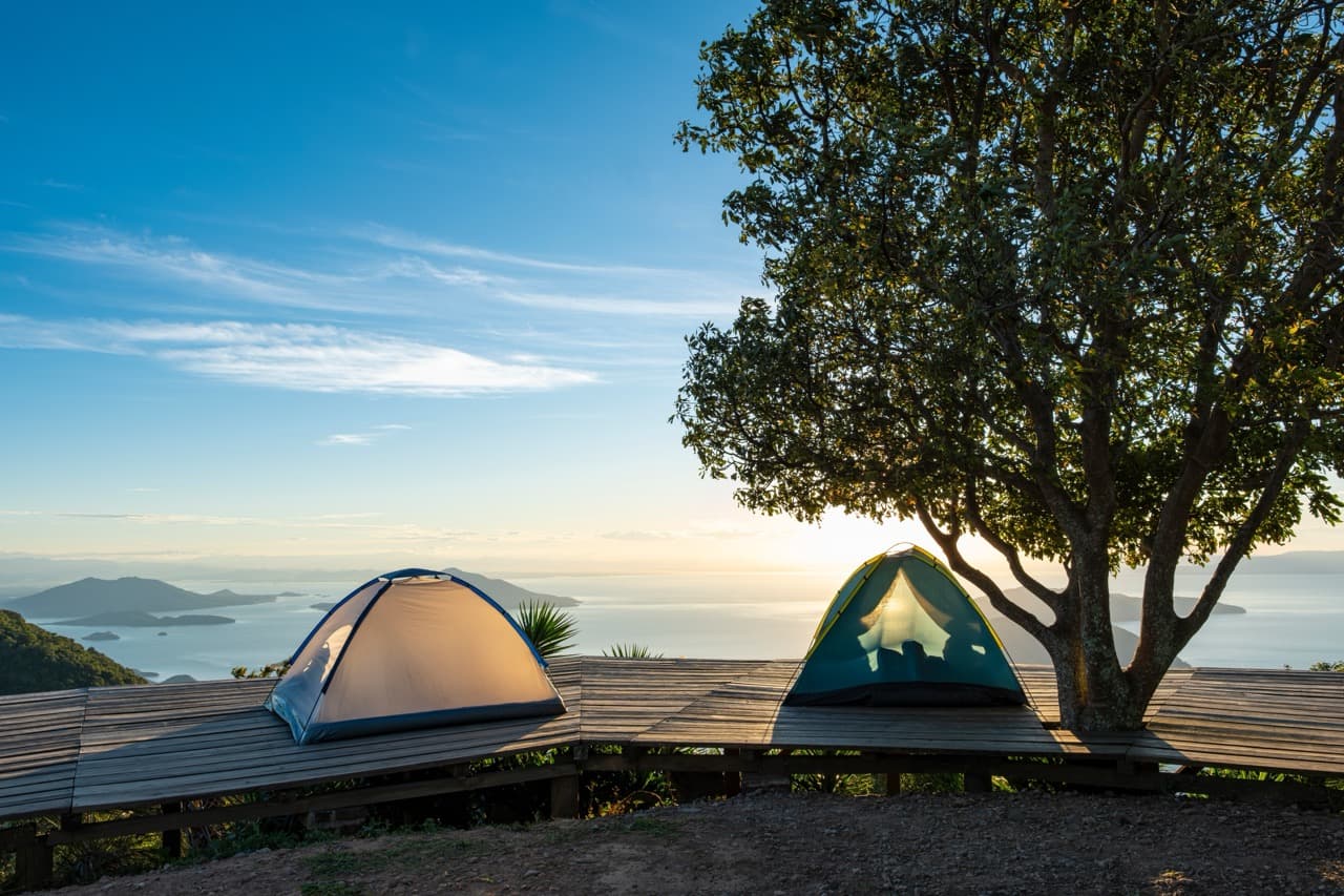 Camping on Conchagua, El Salvador.