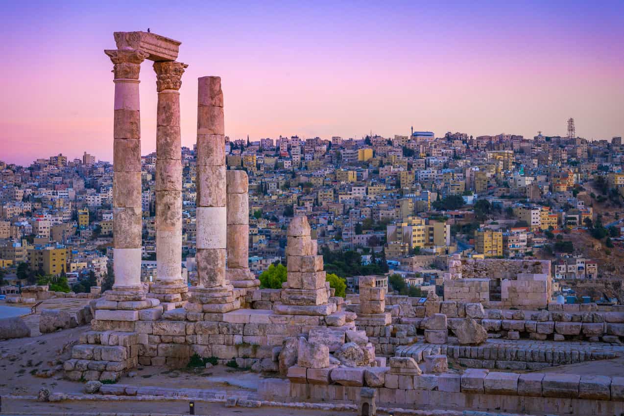 The city of Amman, Jordan