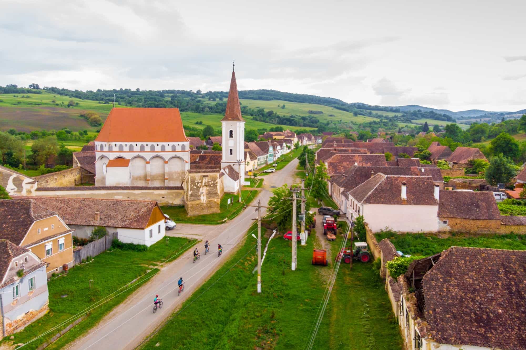 Cyclists in Cloasterf, Romania Photo: GettyImages-1082050268