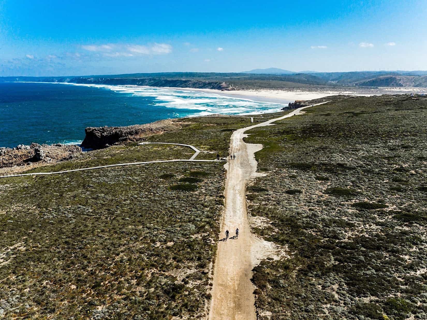 Cycling the Rota Vicentina coastal route, Portugal,