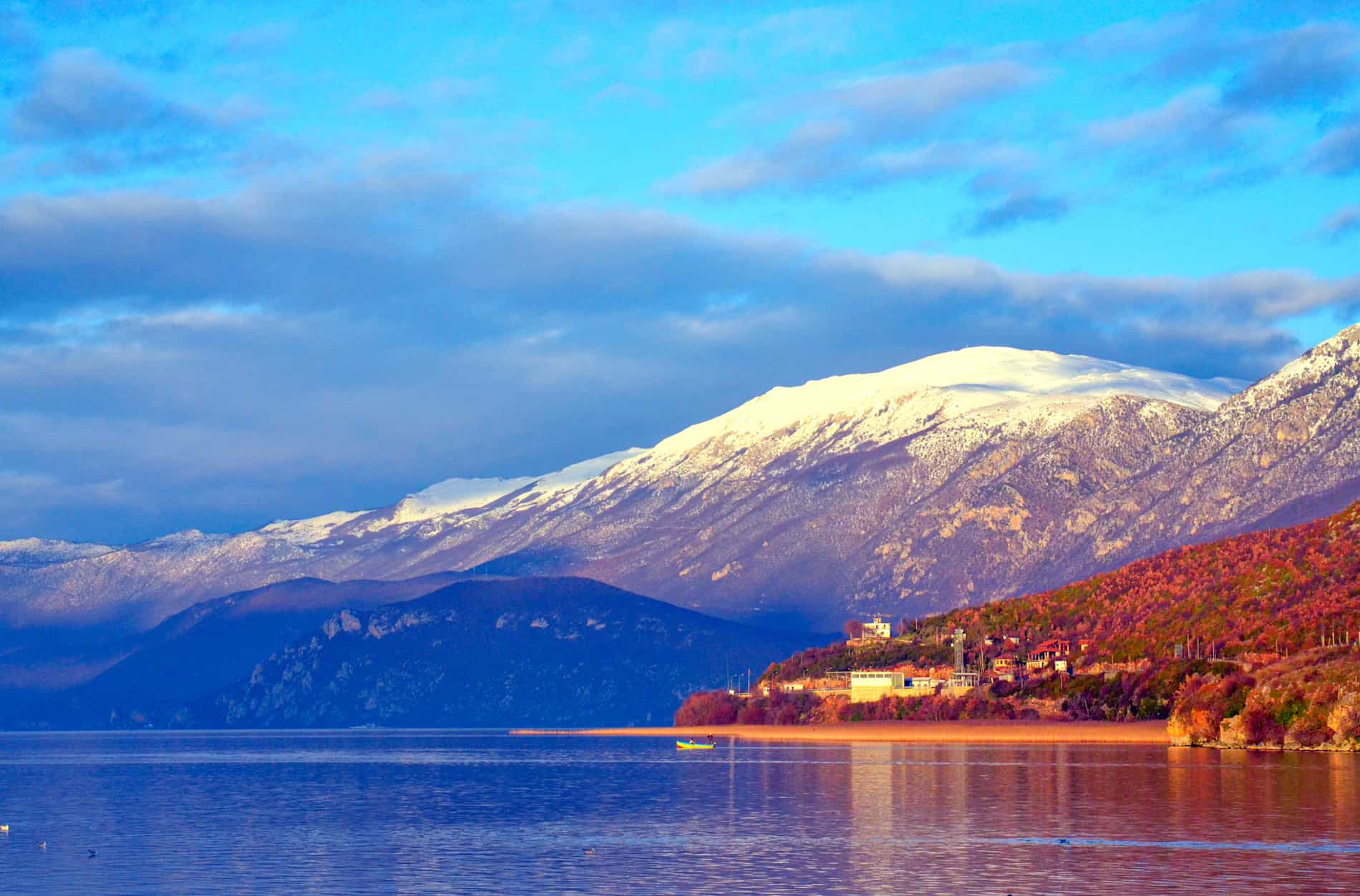 Lake Ohrid, View from Tushemisht village, Albania