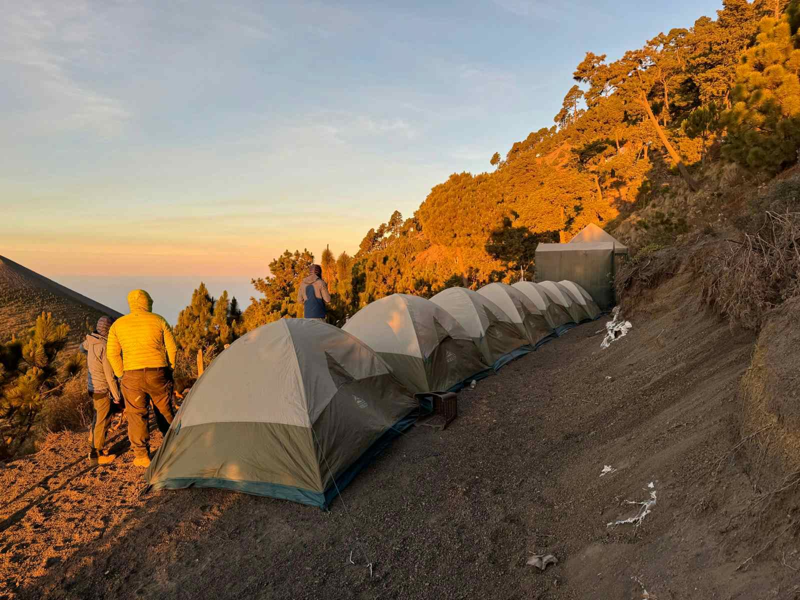 Basecamp at Acatenango volcano, Guatemala.