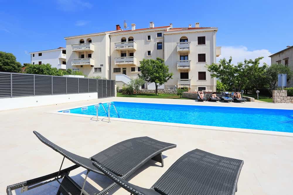 Outdoor pool at Hotel Mediteran, Zadar, Croatia