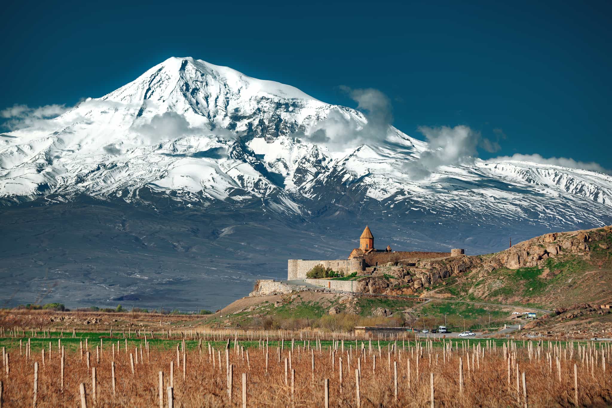 Khor Virap with Mount Ararat in the background