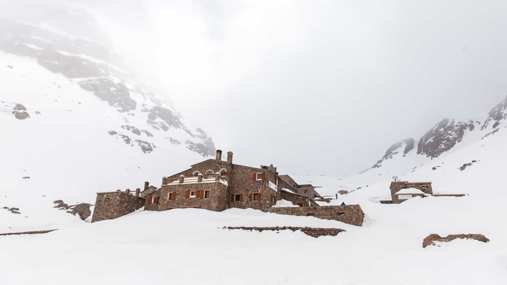 Mount Toubkal mountain refuge