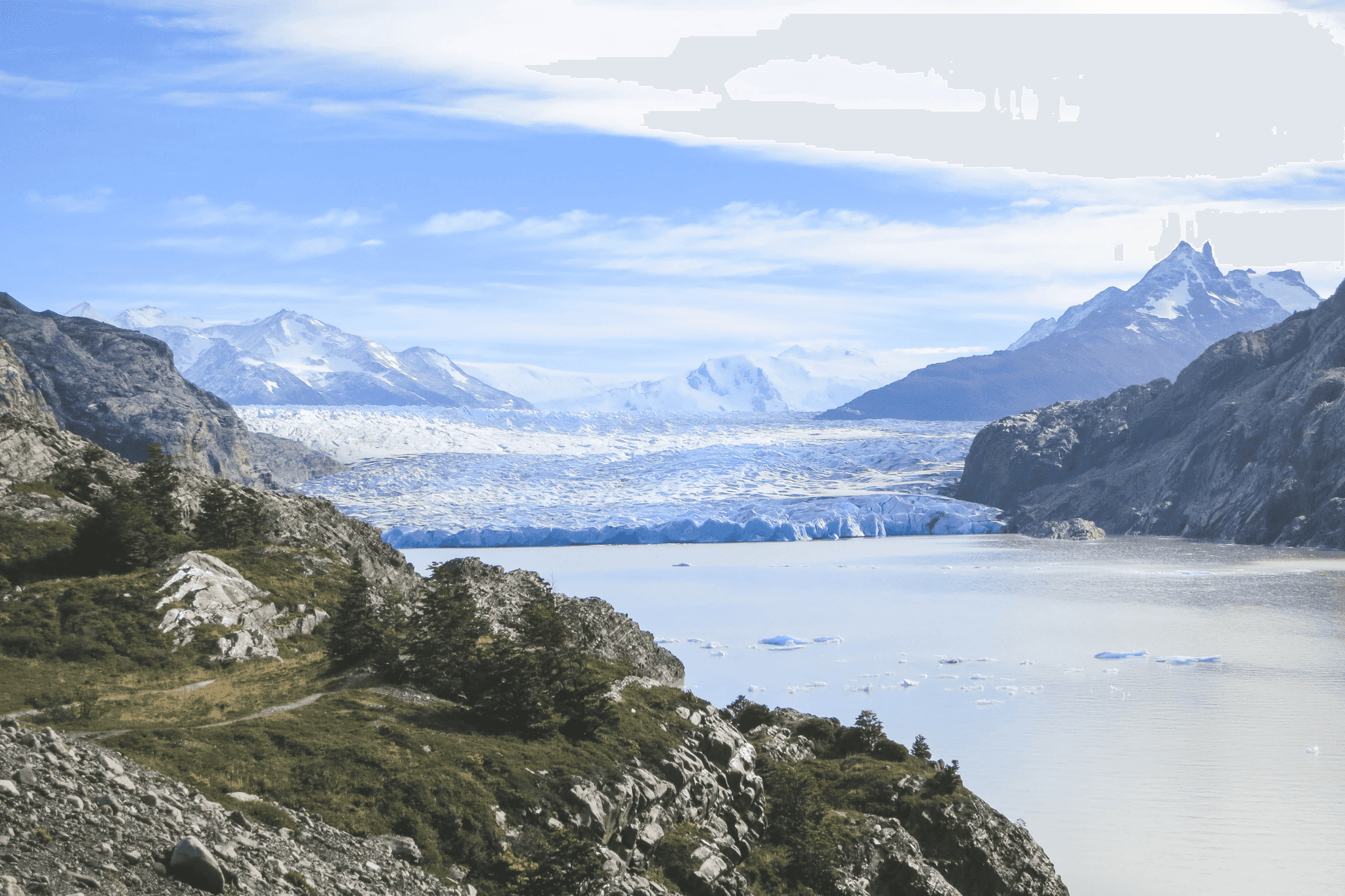 Grey Glacier, View, Torres del Paine, Chile, Patagonia, Canva