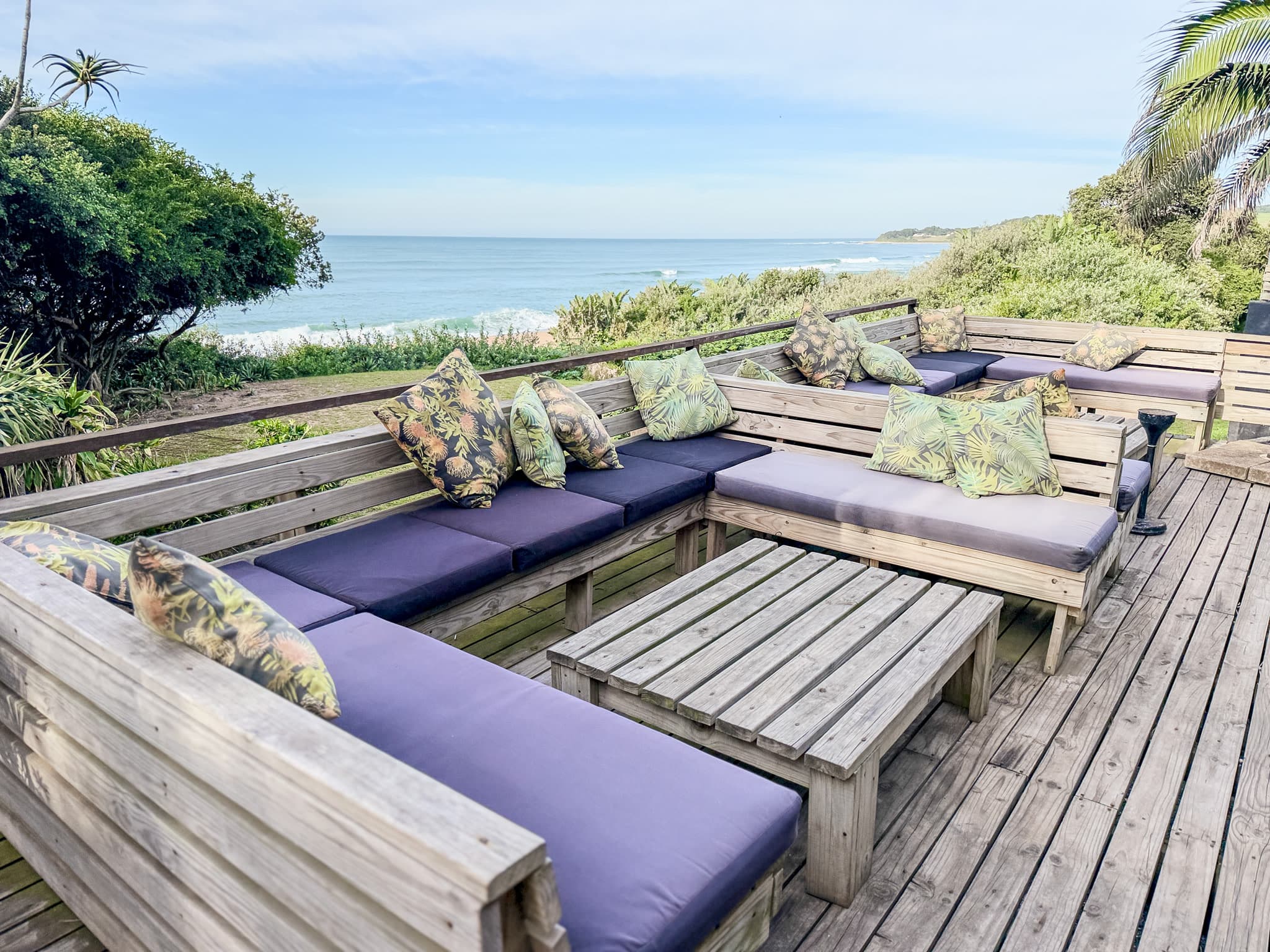 Veranda at Palm Dune Beach Lodge, Dolphin Coast.