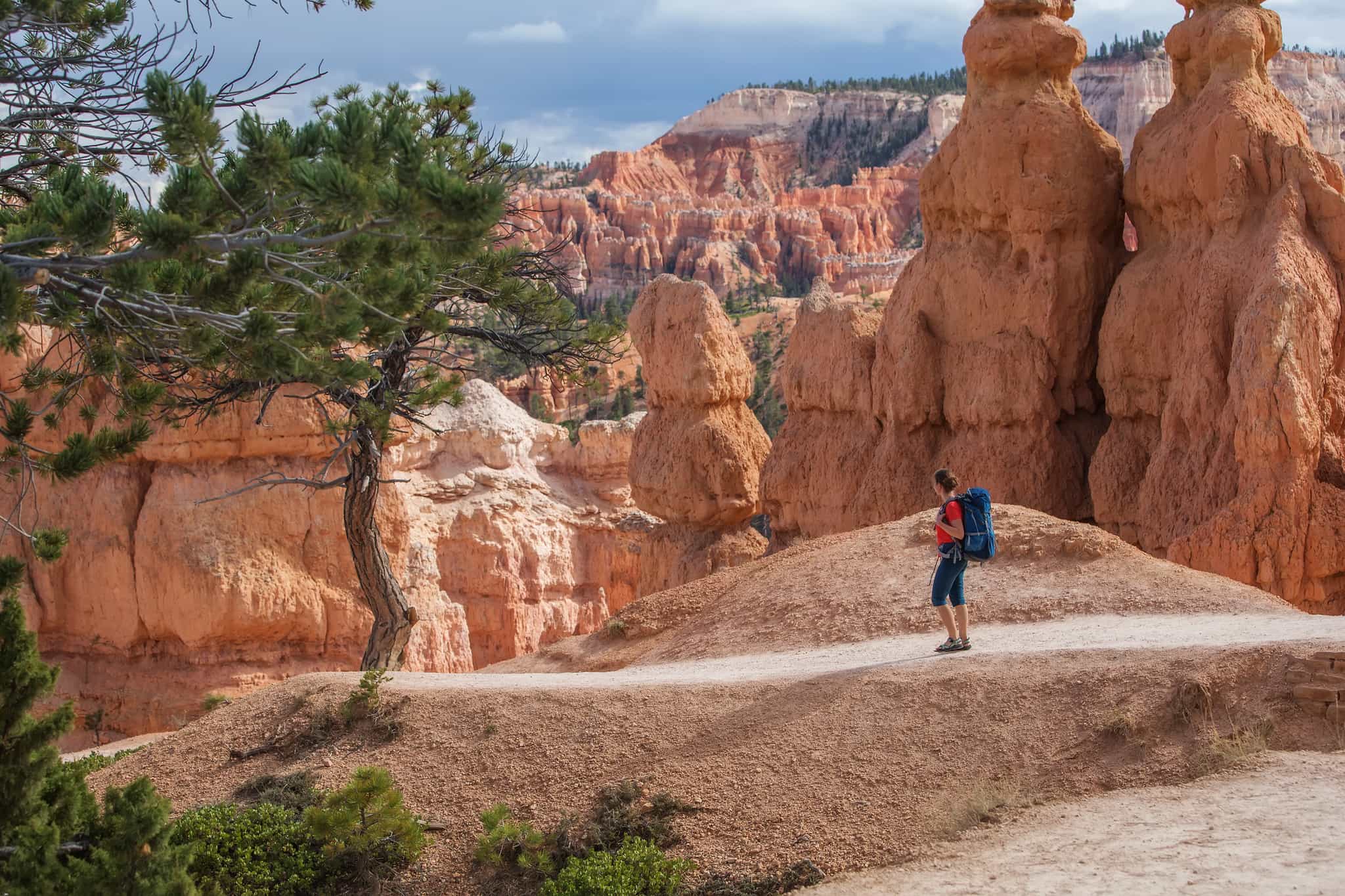 Hiker in Bryce canyon National park in Utah, USA
Getty: 960260968