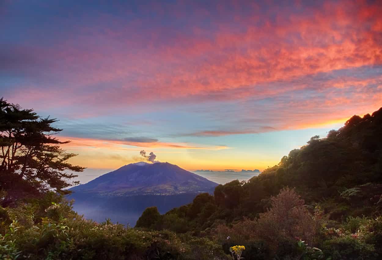 View of Turrialba volcano, Costa Rica.