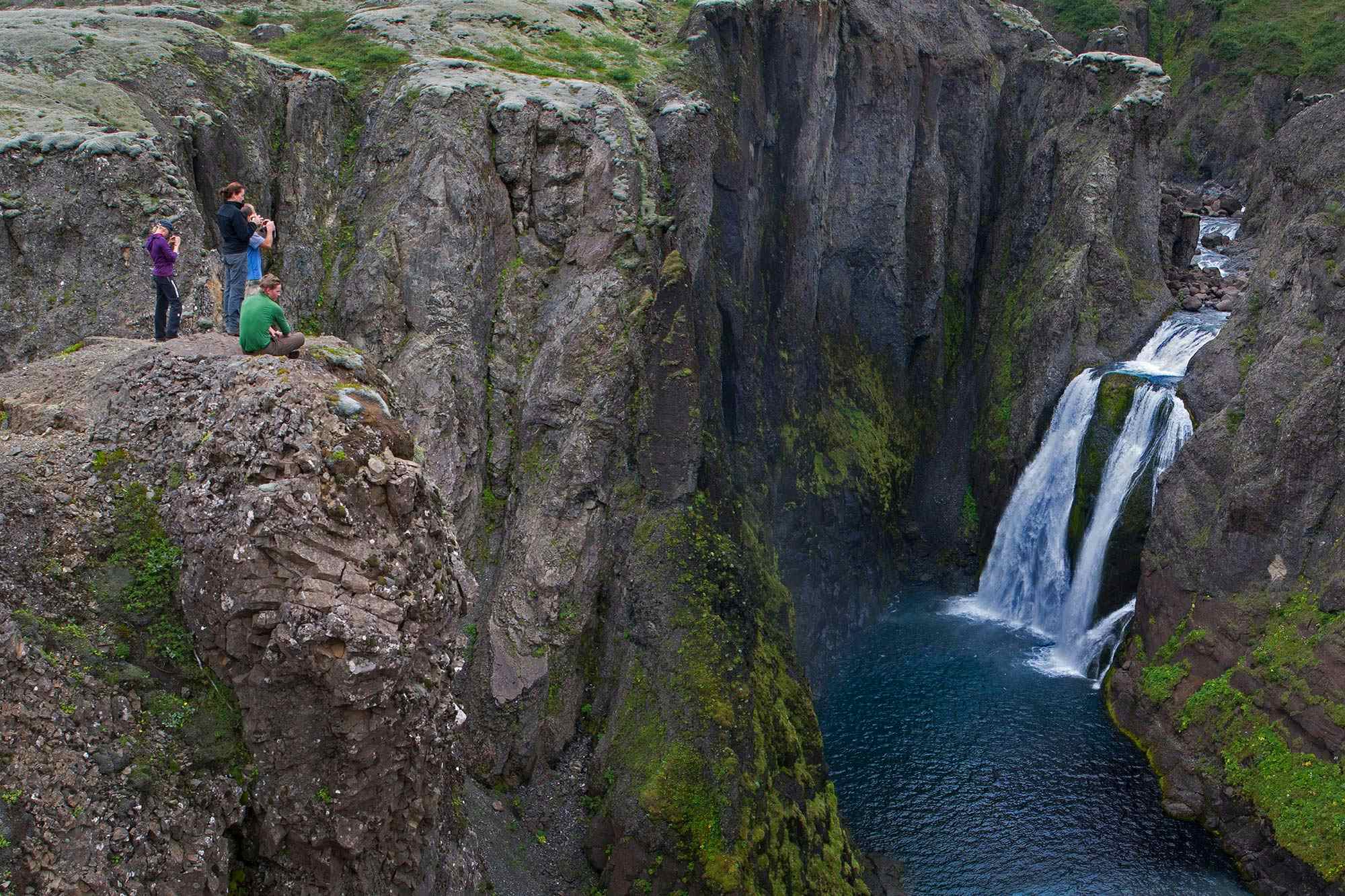 Tvílitihylur waterfall, Iceland. Photo: Host/Icelandic Mountain Guides
