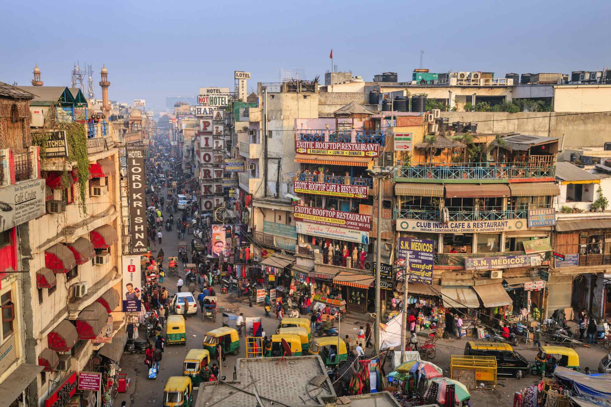 Main Bazar, Paharganj, New Delhi, India. Photo: GettyImages-962826702