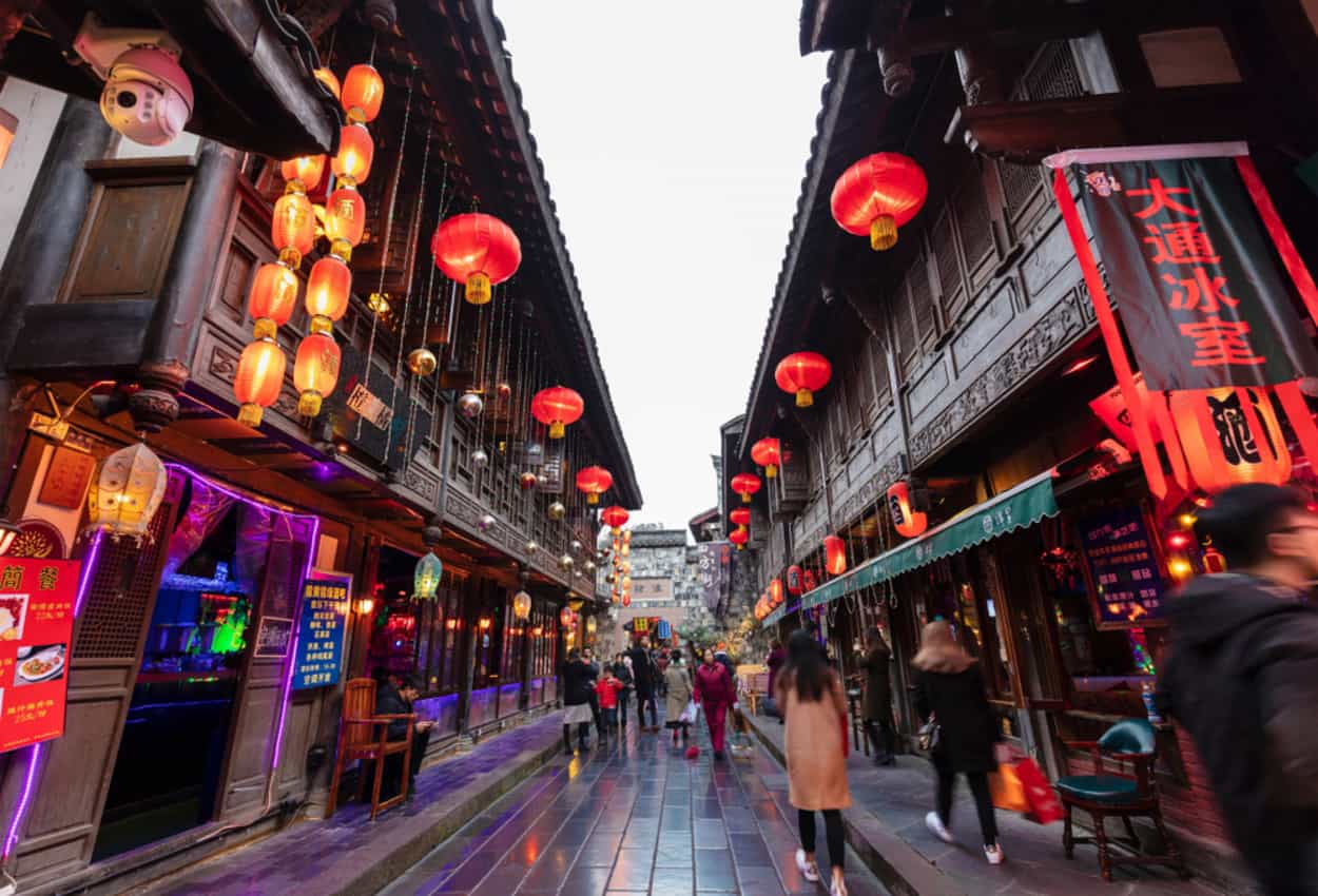 Streets of Chengdu, China. Photo: host, China Adventure
