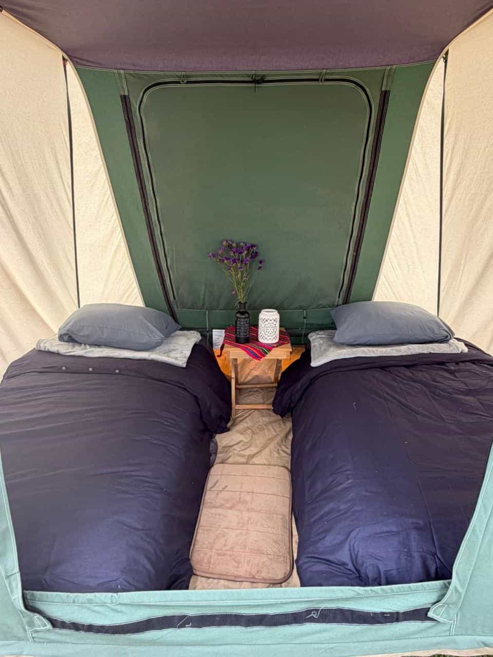 Twin Share Tent in the campground Image: Host Old Town Outfitters
