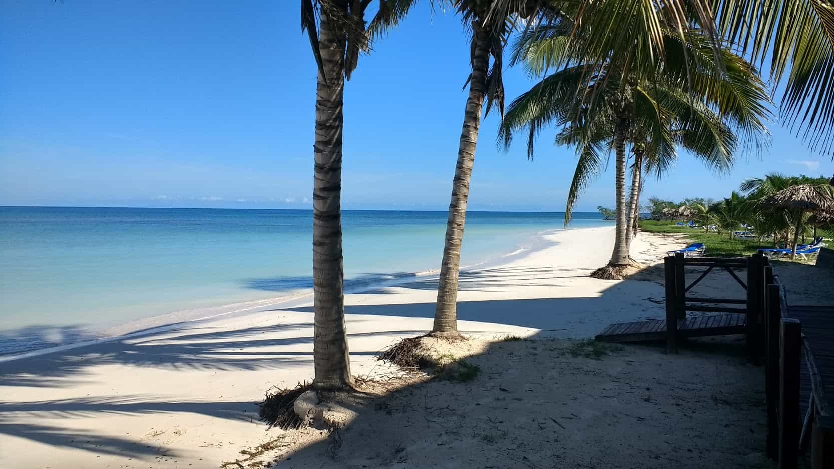 White sandy beach on Cayo Jutias, Cuba.