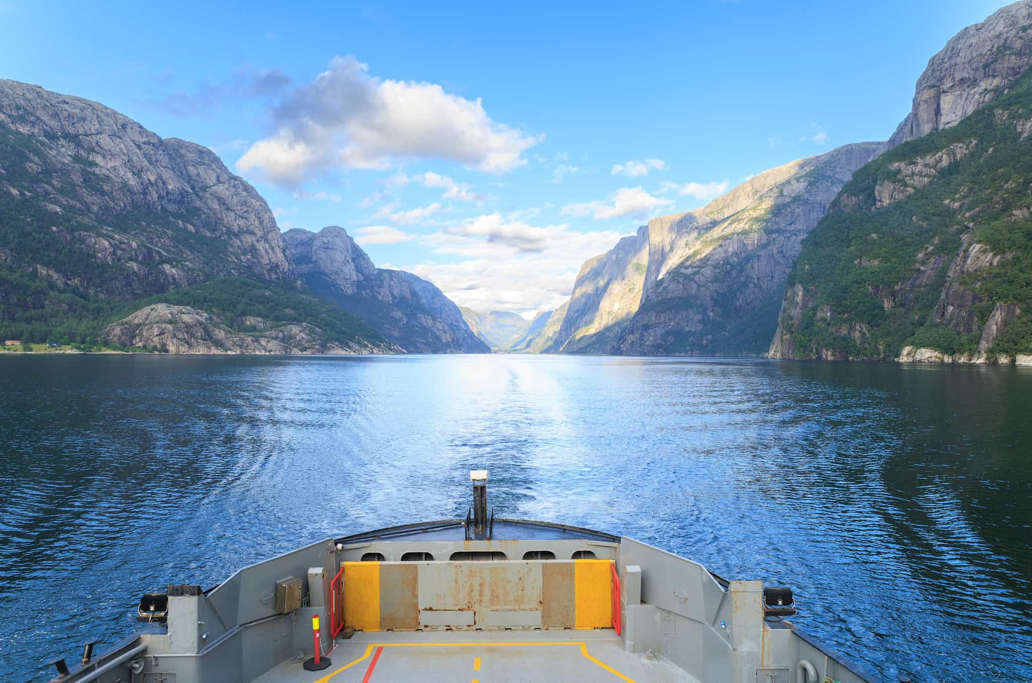 Ferry on the Lysefjord, Norway