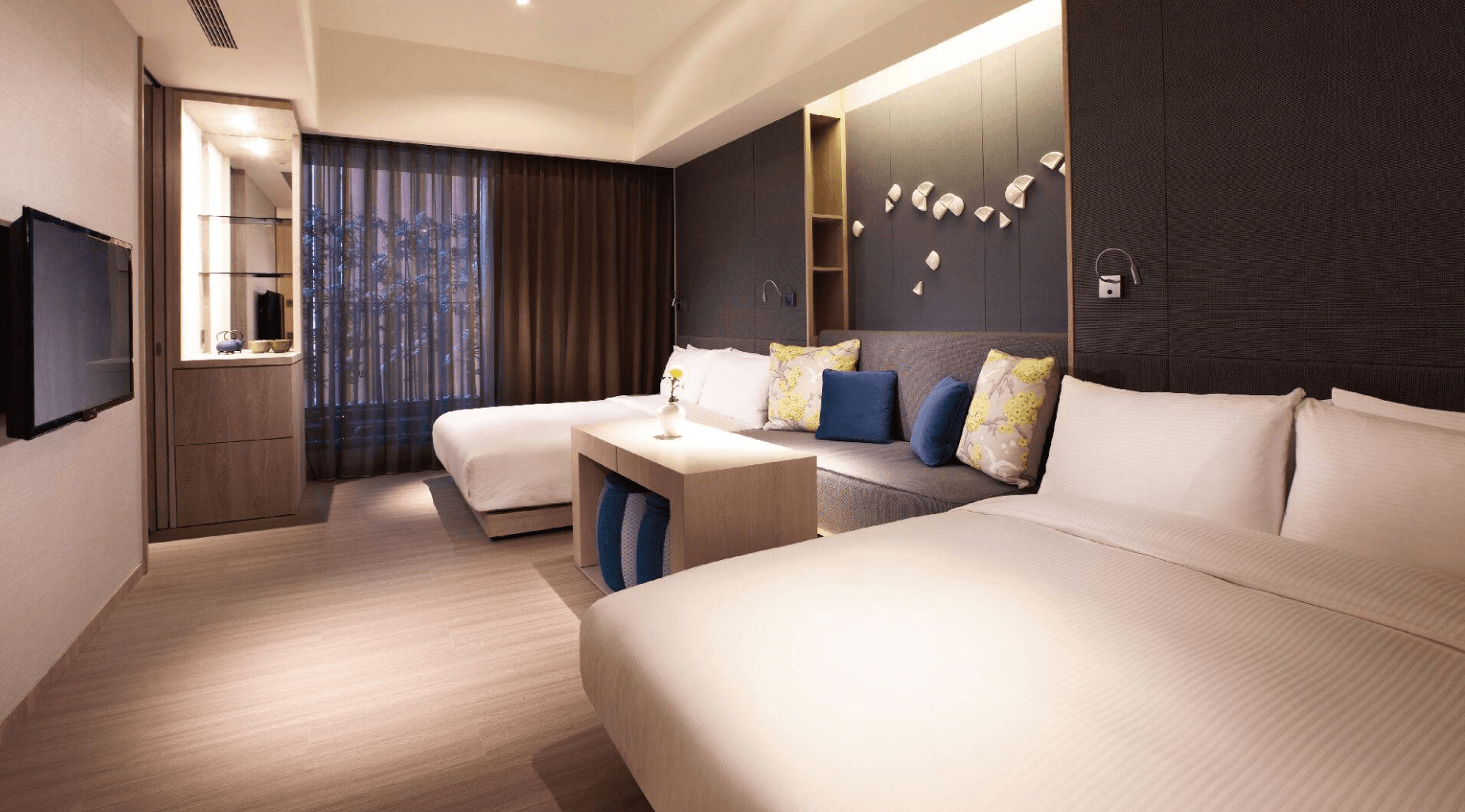 Wellsprings by Silks - Twin Room, Jiaoxi, Taiwan.