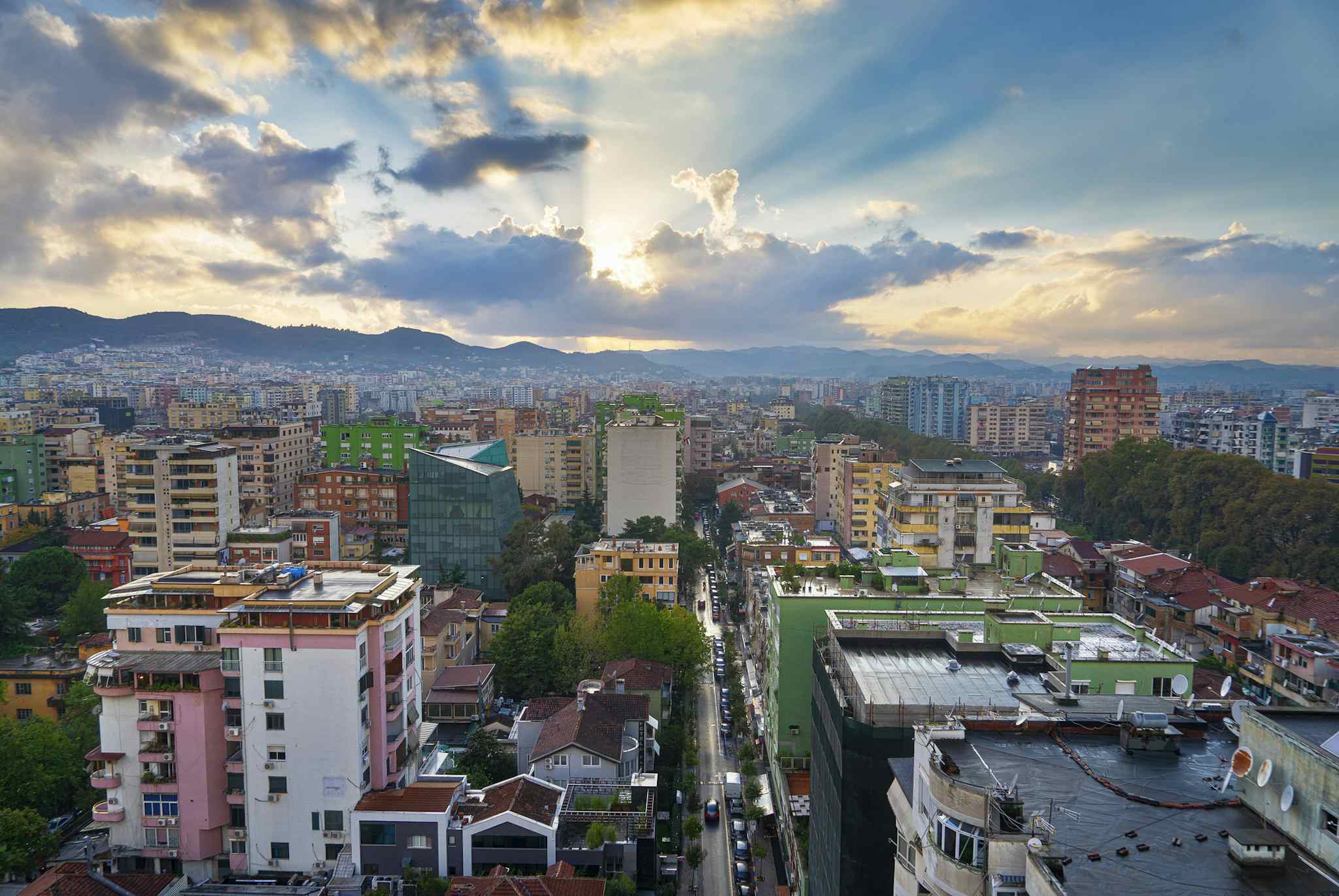 Tirana city, Albania. Photo: GettyImages-1214330003
